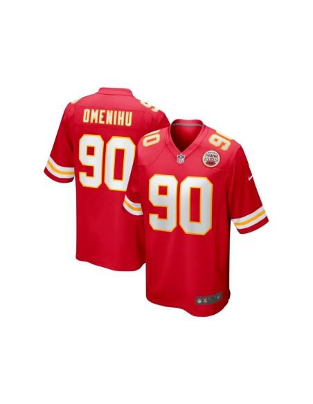 Mens Kansas City Chiefs Charles Omenihu Red Game Player Jersey