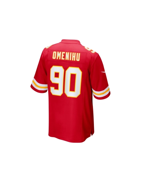 Mens Kansas City Chiefs Charles Omenihu Red Game Player Jersey