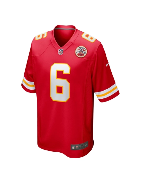 Mens Kansas City Chiefs Bryan Cook Red Game Player Jersey