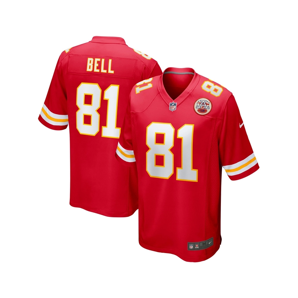 Mens Kansas City Chiefs Blake Bell Red Game Player Jersey