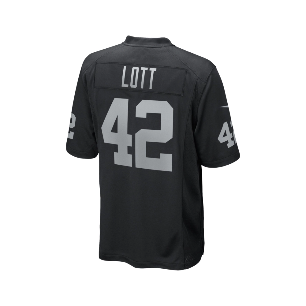 Mens Las Vegas Raiders Ronnie Lott Black Game Retired Player Jersey