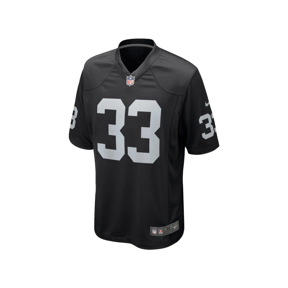 Mens Las Vegas Raiders Roderic Teamer Black Game Jersey