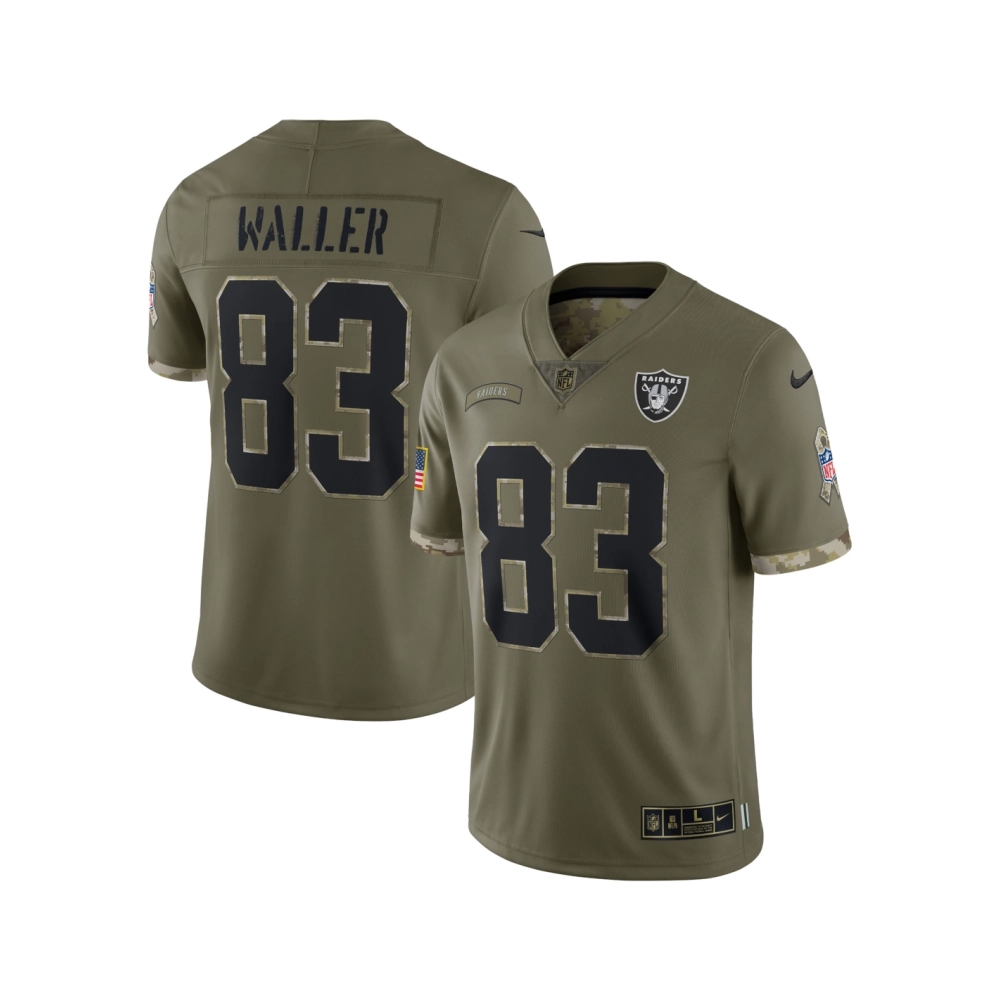 Mens Las Vegas Raiders Olive 2022 Salute To Service Limited Jersey