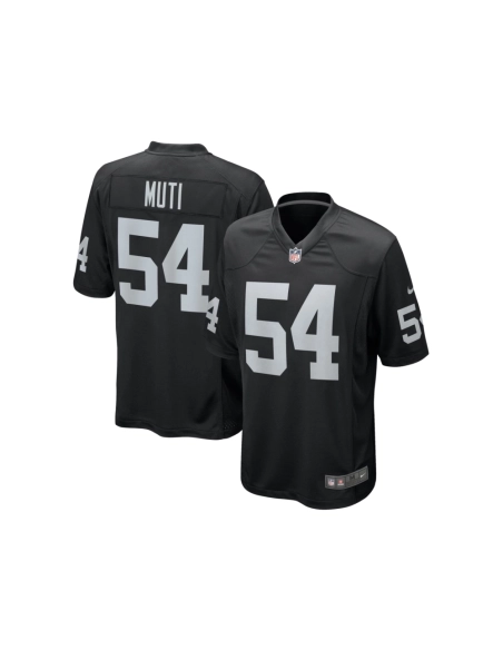 Mens Las Vegas Raiders Netane Muti Black Team Game Jersey