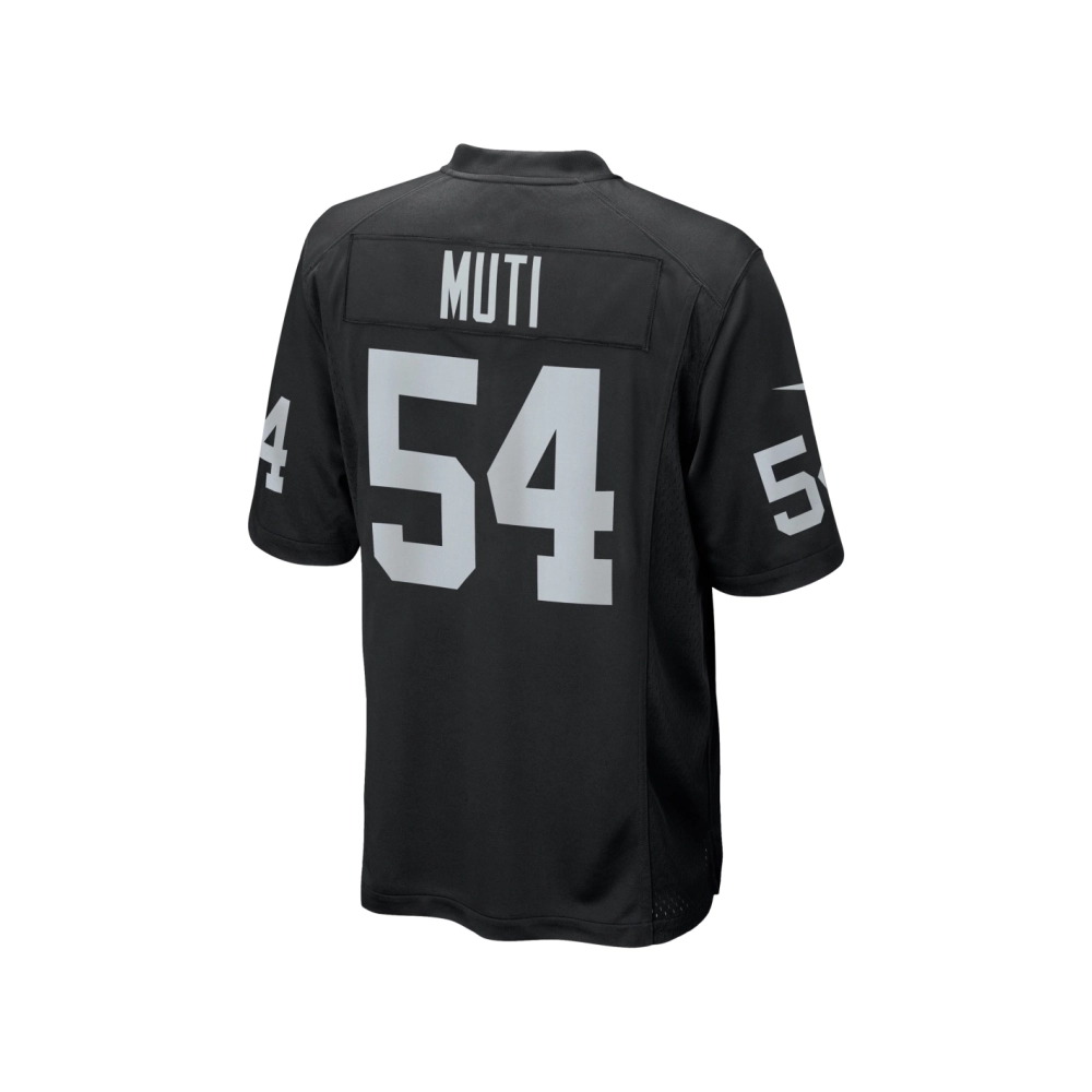 Mens Las Vegas Raiders Netane Muti Black Team Game Jersey