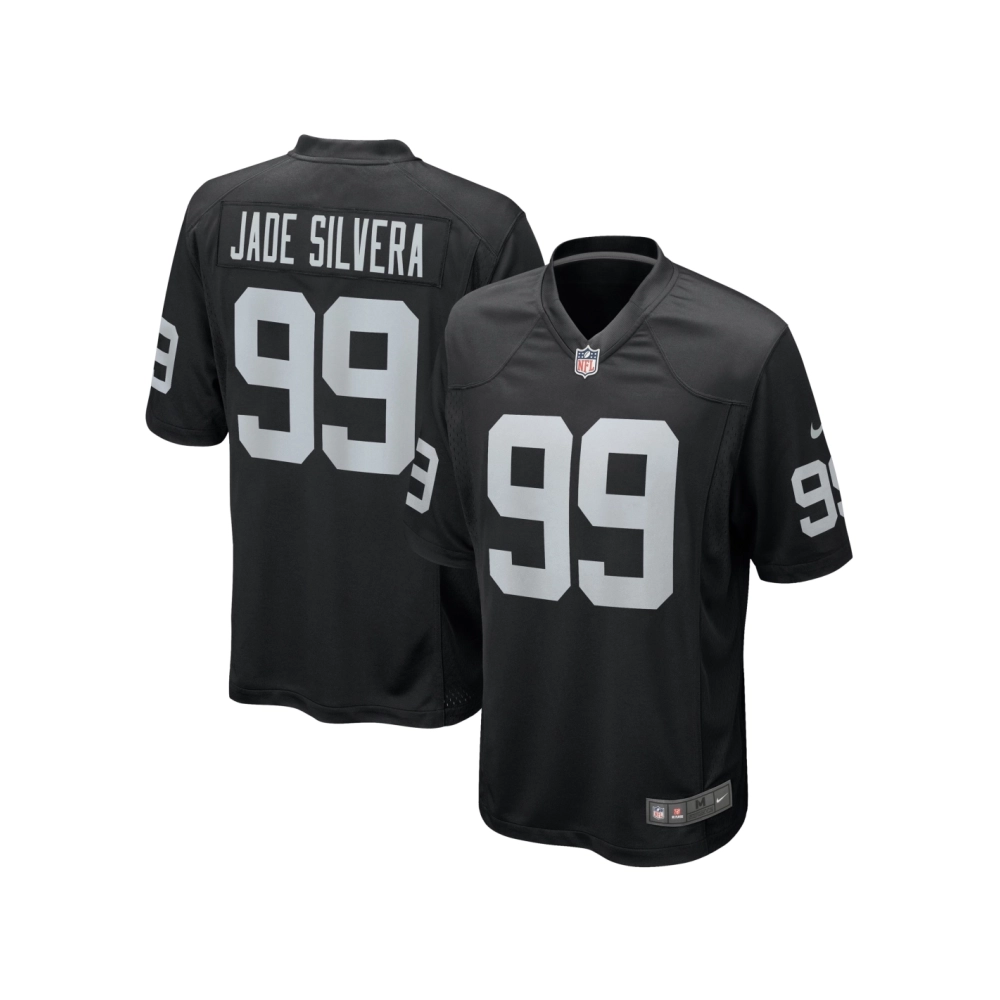 Mens Las Vegas Raiders Nesta Jade Silvera Black Team Game Jersey
