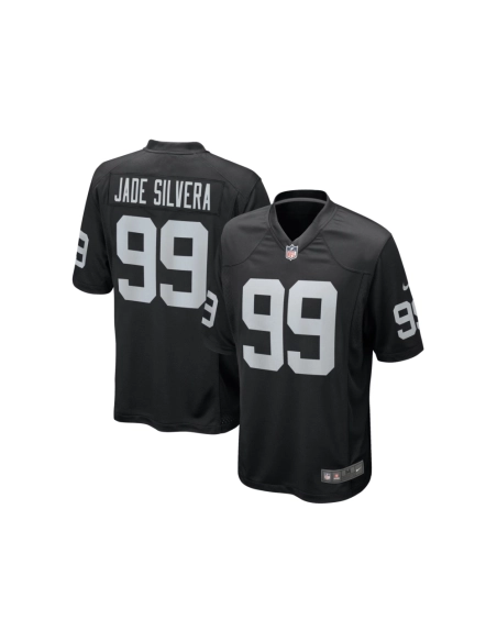 Mens Las Vegas Raiders Nesta Jade Silvera Black Team Game Jersey