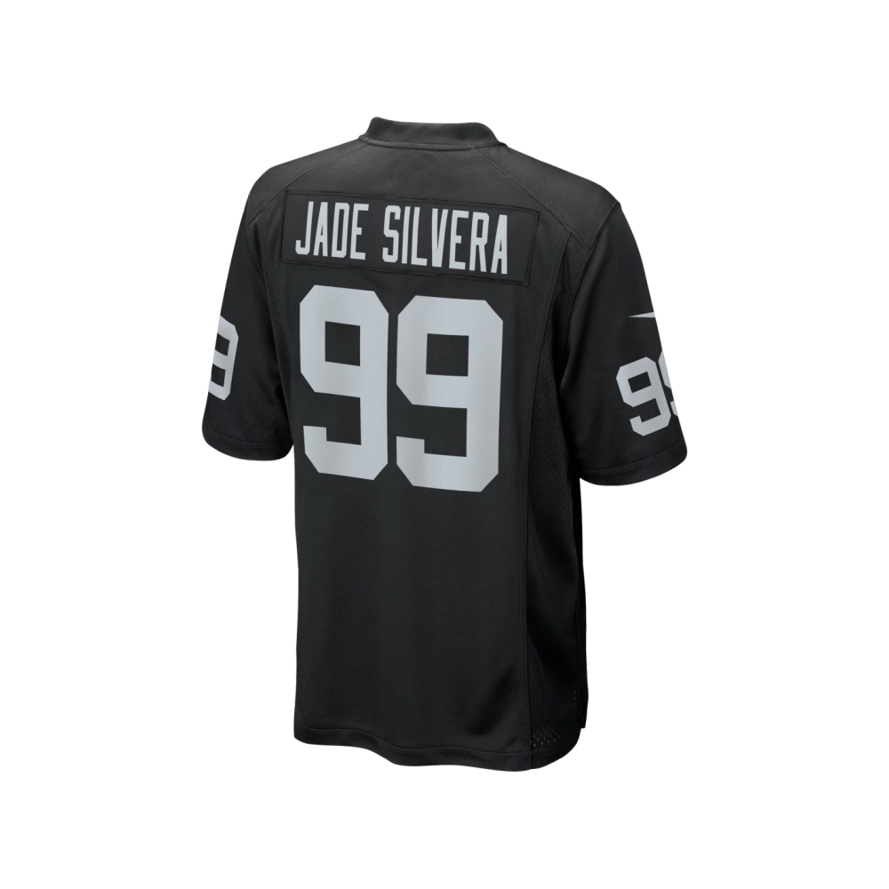 Mens Las Vegas Raiders Nesta Jade Silvera Black Team Game Jersey