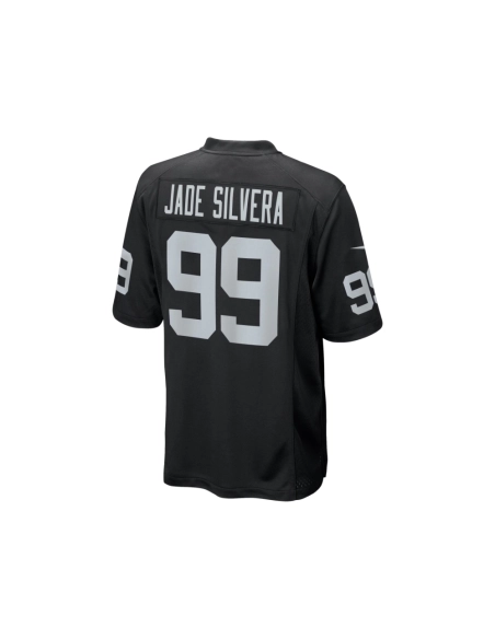 Mens Las Vegas Raiders Nesta Jade Silvera Black Team Game Jersey