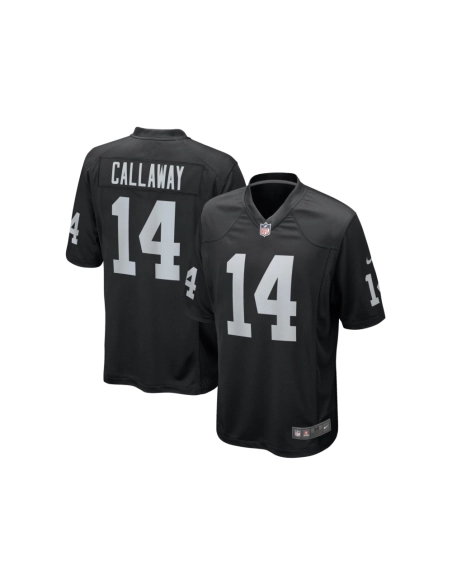 Mens Las Vegas Raiders Marquez Callaway Black Team Game Jersey
