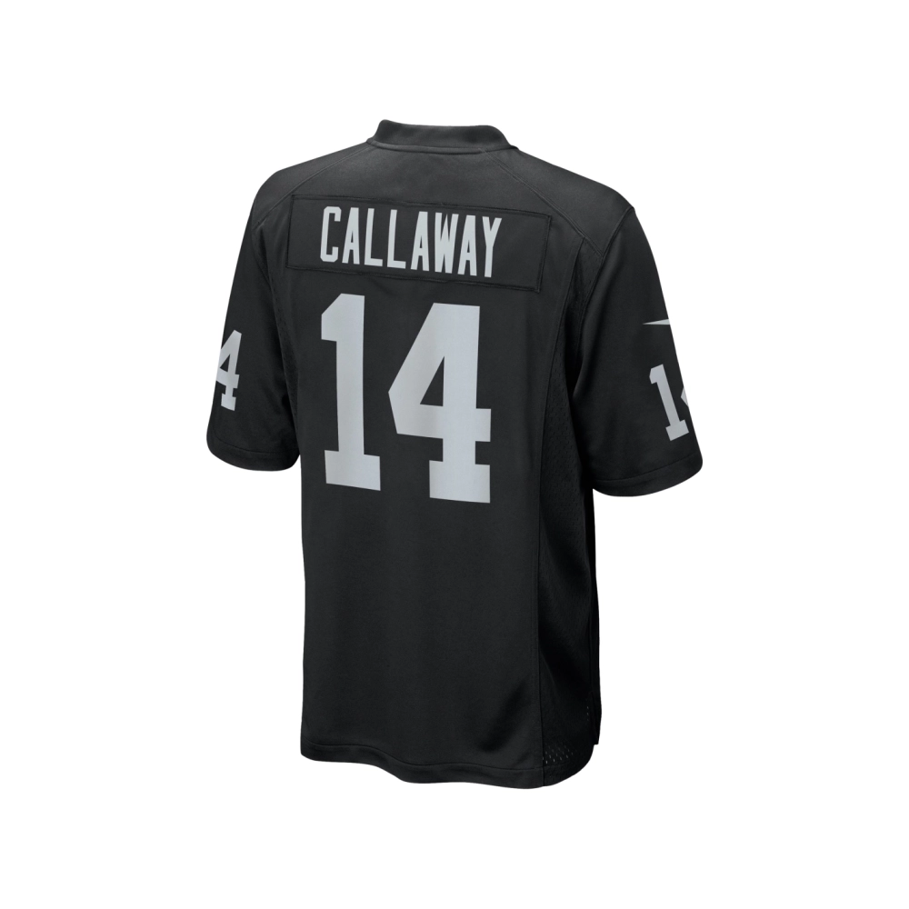 Mens Las Vegas Raiders Marquez Callaway Black Team Game Jersey