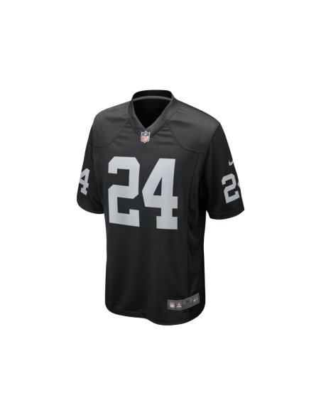 Mens Las Vegas Raiders Marcus Peters Black Team Game Jersey