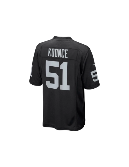 Mens Las Vegas Raiders Malcolm Koonce Black Game Jersey