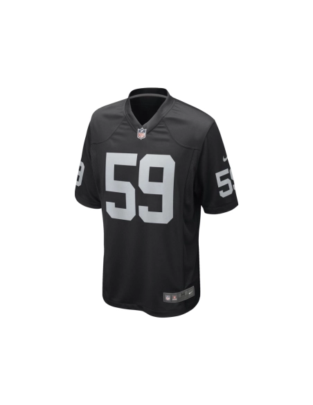 Mens Las Vegas Raiders Luke Masterson Black Game Player Jersey