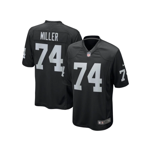Mens Las Vegas Raiders Kolton Miller Black Game Jersey
