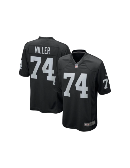 Mens Las Vegas Raiders Kolton Miller Black Game Jersey