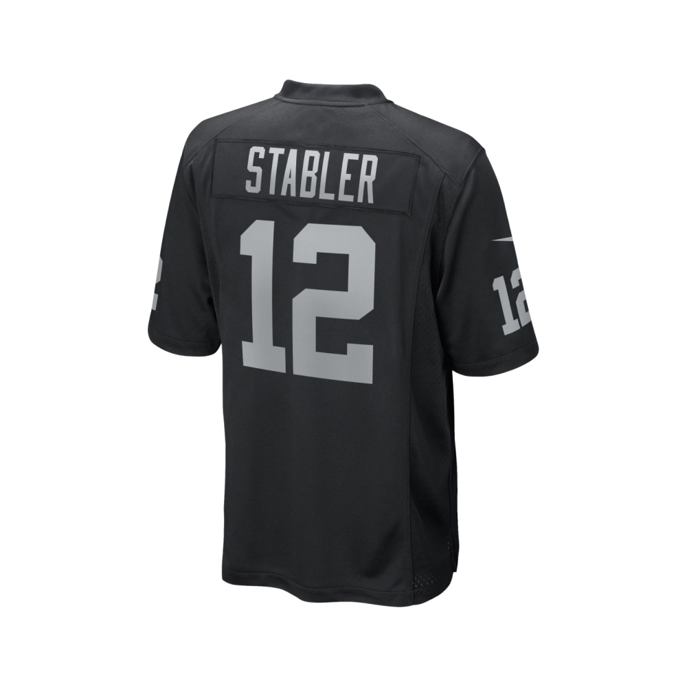Mens Las Vegas Raiders Ken Stabler Black Game Retired Player Jersey