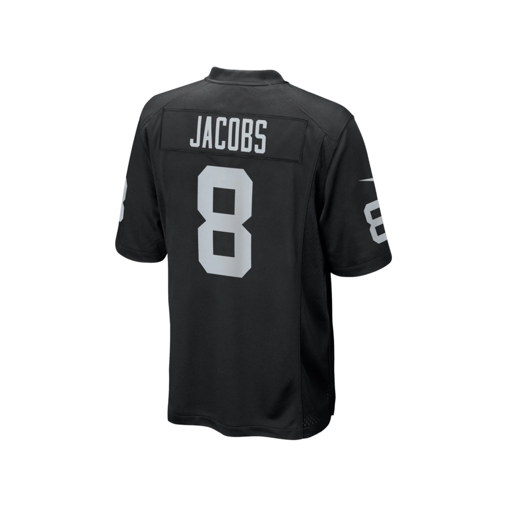 Mens Las Vegas Raiders Josh Jacobs Black Game Player Jersey