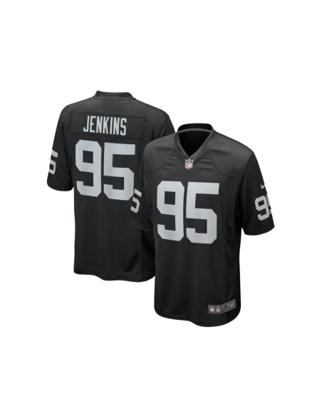 Mens Las Vegas Raiders John Jenkins Black Game Jersey