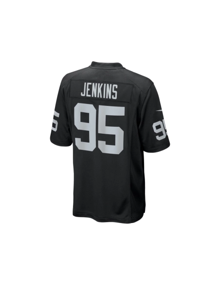 Mens Las Vegas Raiders John Jenkins Black Game Jersey