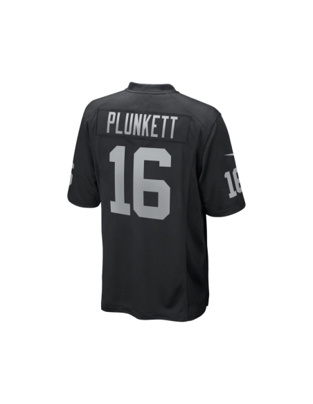 Mens Las Vegas Raiders Jim Plunkett Black Game Retired Player Jersey