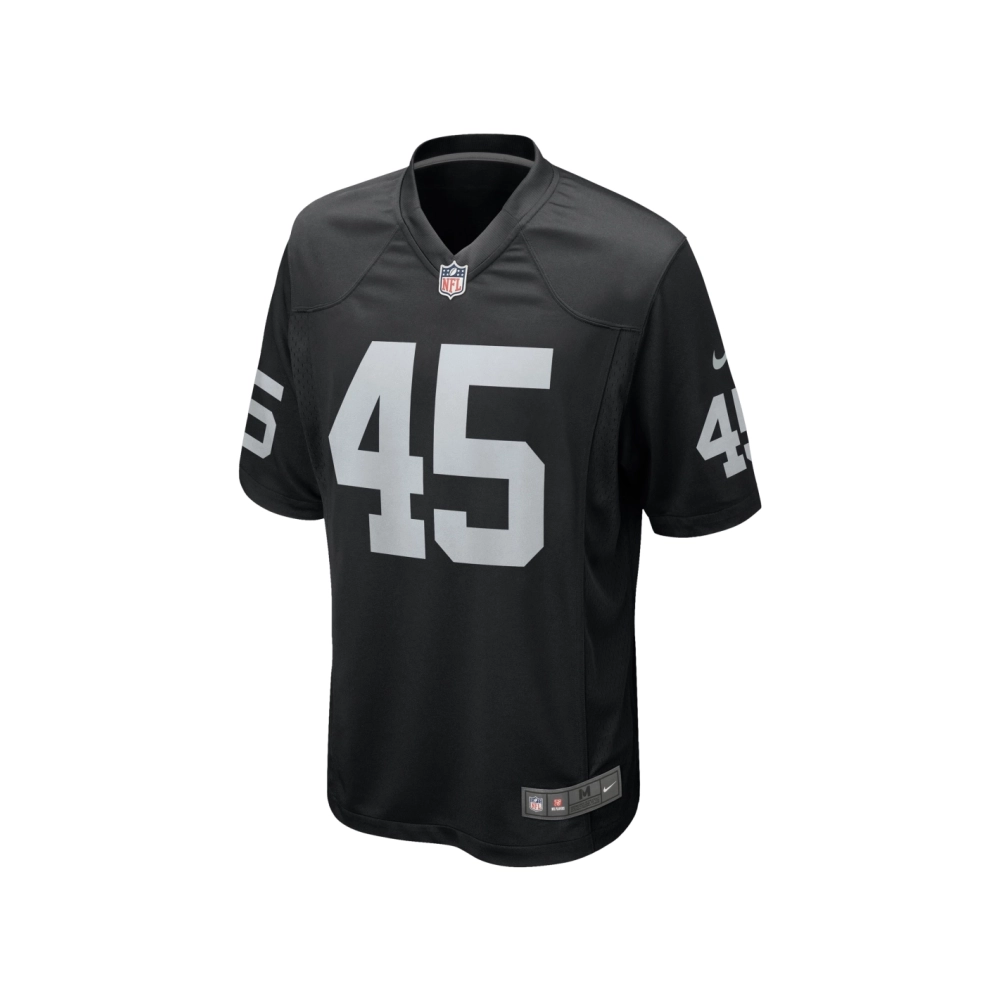 Mens Las Vegas Raiders Jaquan Johnson Black Game Player Jersey