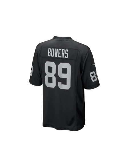 Mens Las Vegas Raiders Brock Bowers Black 2024 NFL Draft First Round Pick Player Game Jersey