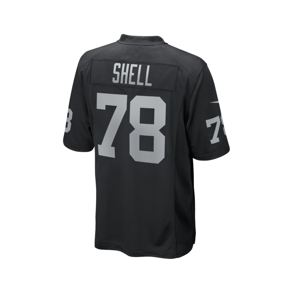 Mens Las Vegas Raiders Art Shell Black Game Retired Player Jersey
