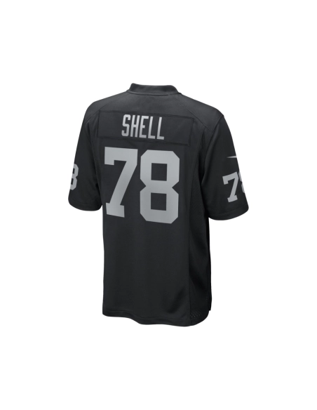 Mens Las Vegas Raiders Art Shell Black Game Retired Player Jersey