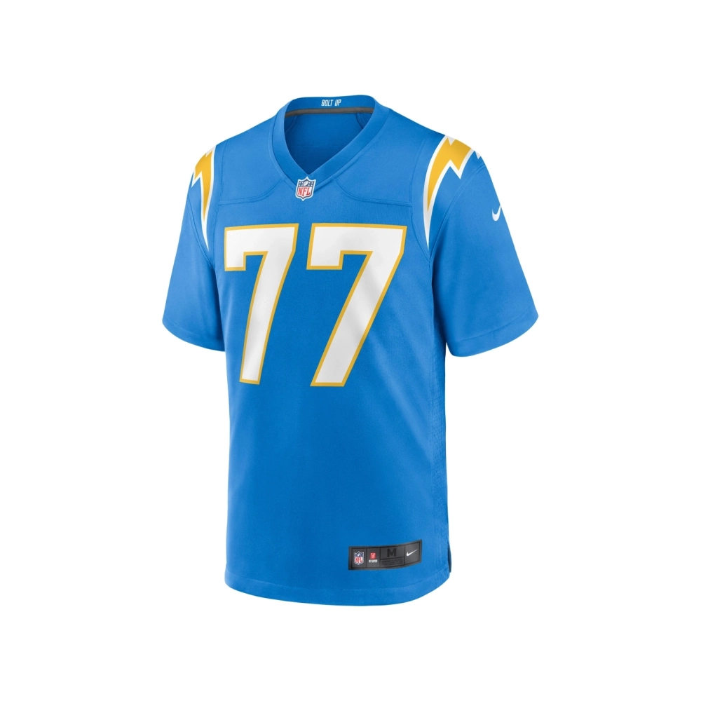 Mens Los Angeles Chargers Zion Johnson Powder Blue Player Game Jersey