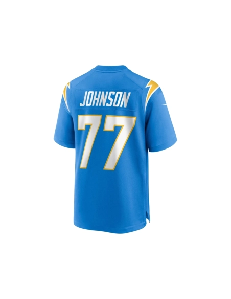Mens Los Angeles Chargers Zion Johnson Powder Blue Player Game Jersey