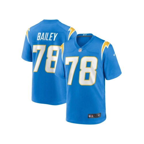 Mens Los Angeles Chargers Zack Bailey Powder Blue Player Game Jersey