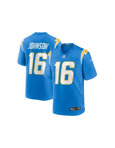 Mens Los Angeles Chargers Tyler Johnson Powder Blue Team Game Jersey