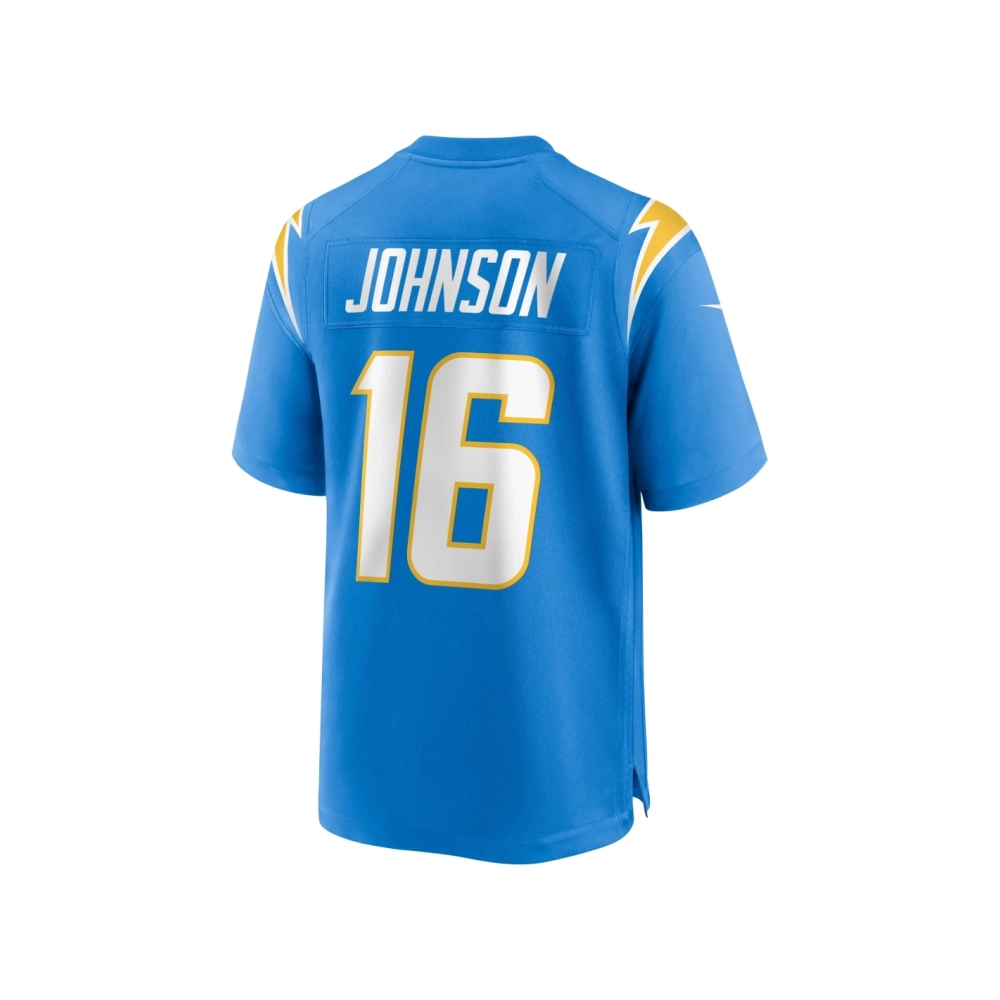 Mens Los Angeles Chargers Tyler Johnson Powder Blue Team Game Jersey