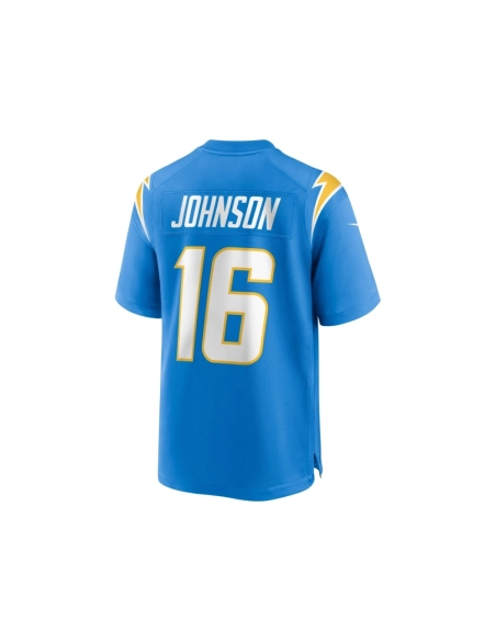 Mens Los Angeles Chargers Tyler Johnson Powder Blue Team Game Jersey