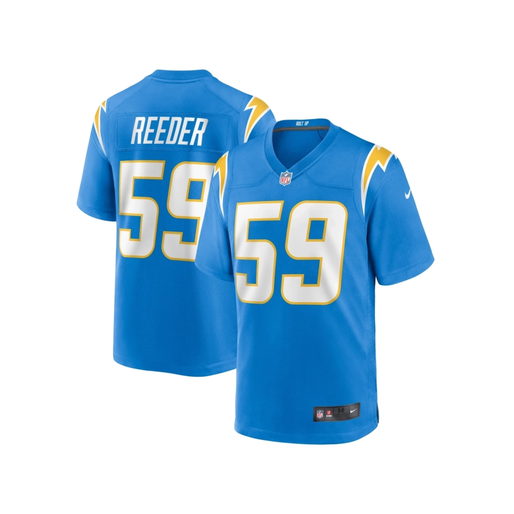 Mens Los Angeles Chargers Troy Reeder Powder Blue Team Game Jersey