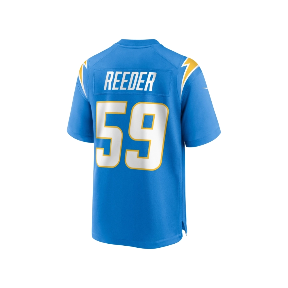 Mens Los Angeles Chargers Troy Reeder Powder Blue Team Game Jersey