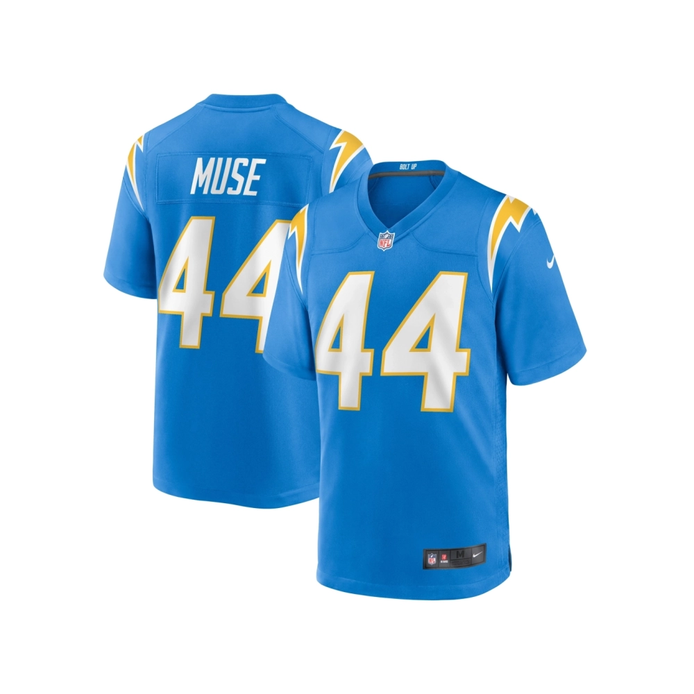 Mens Los Angeles Chargers Tanner Muse Powder Blue Team Game Jersey