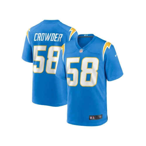 Mens Los Angeles Chargers Tae Crowder Powder Blue Team Game Jersey
