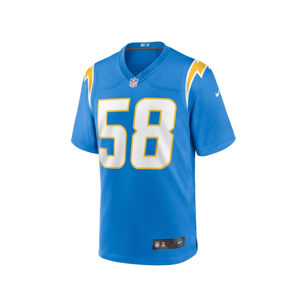 Mens Los Angeles Chargers Tae Crowder Powder Blue Team Game Jersey