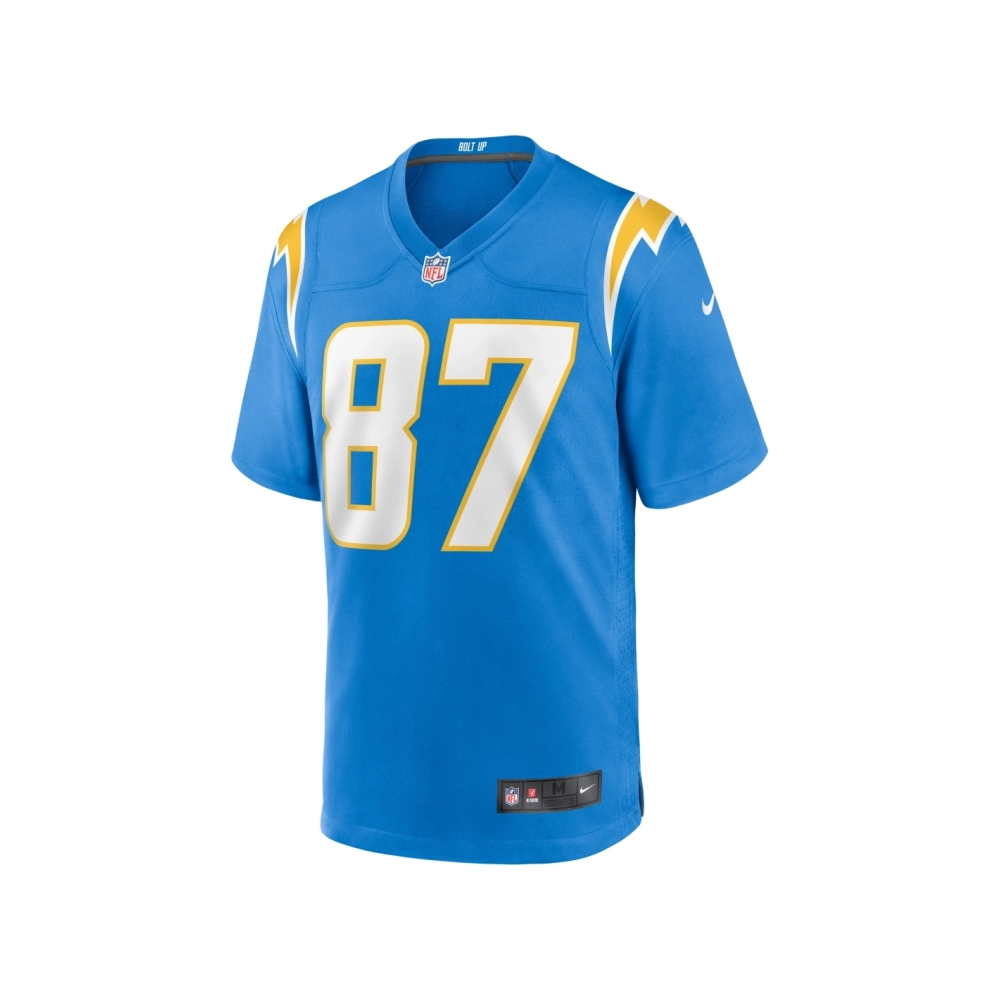 Mens Los Angeles Chargers Simi Fehoko Powder Blue Game Jersey