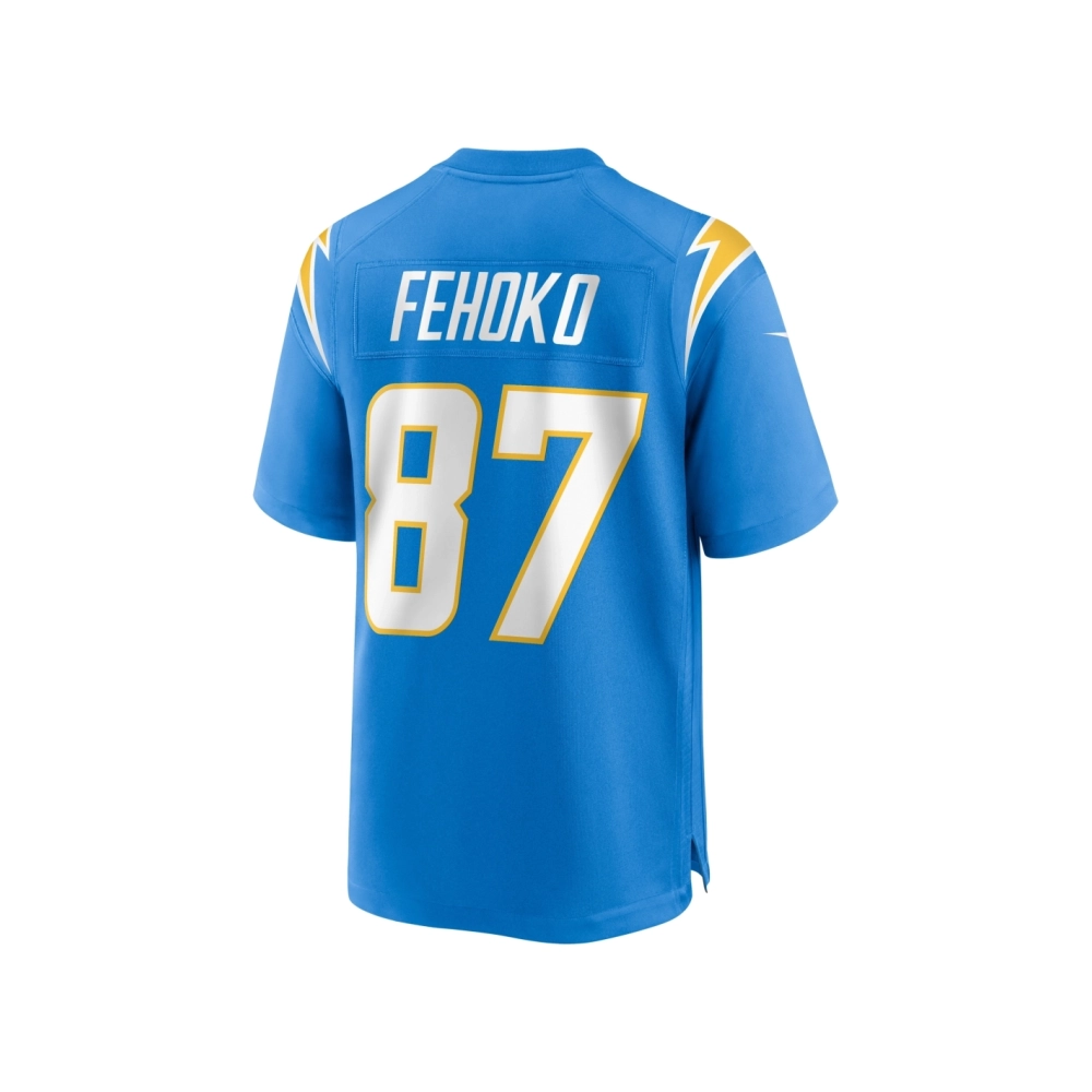Mens Los Angeles Chargers Simi Fehoko Powder Blue Game Jersey