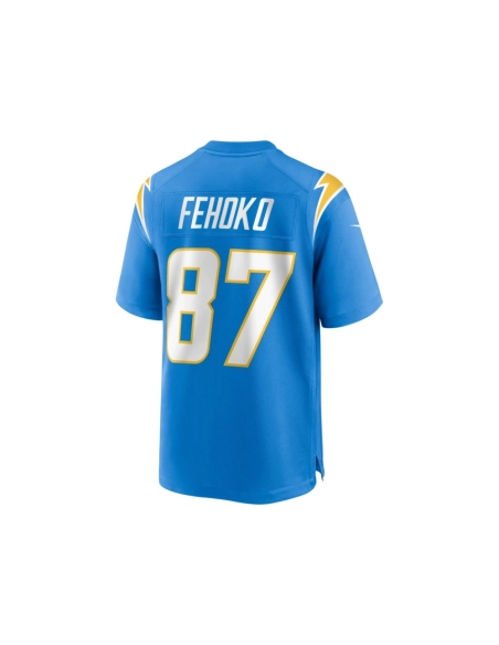 Mens Los Angeles Chargers Simi Fehoko Powder Blue Game Jersey