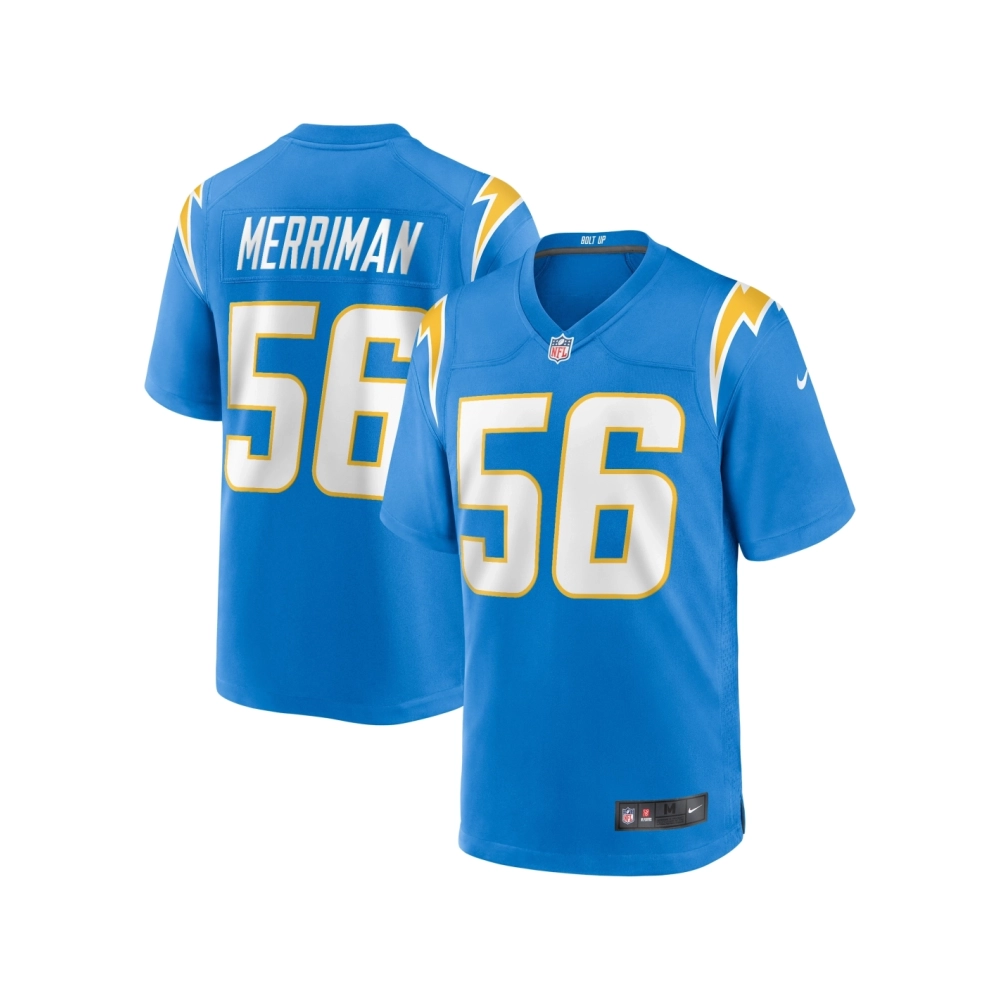 Mens Los Angeles Chargers Shawne Merriman Powder Blue Game Retired Player Jersey