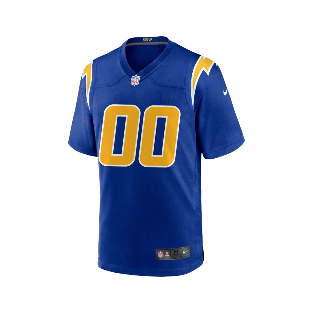 Mens Los Angeles Chargers Royal Alternate Custom Game Jersey