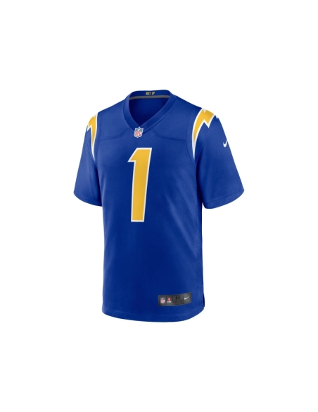 Mens Los Angeles Chargers Quentin Johnston Royal Alternate Game Jersey