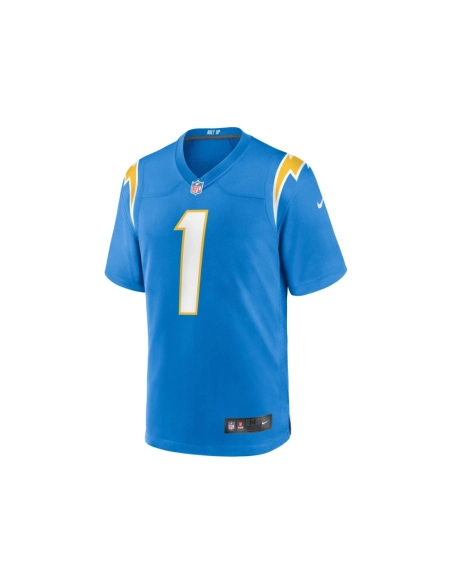 Mens Los Angeles Chargers Quentin Johnston Powder Blue 2023 NFL Draft First Round Pick Game Player Jersey