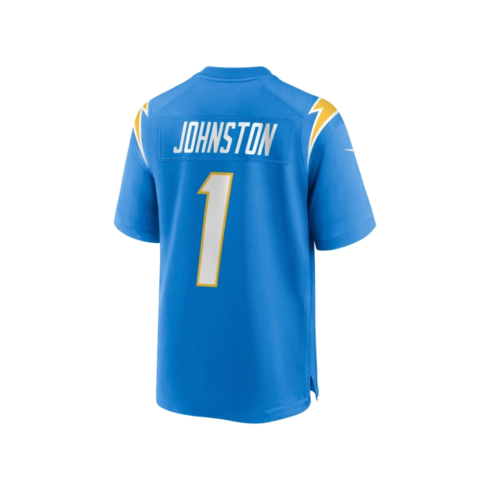 Mens Los Angeles Chargers Quentin Johnston Powder Blue 2023 NFL Draft First Round Pick Game Player Jersey