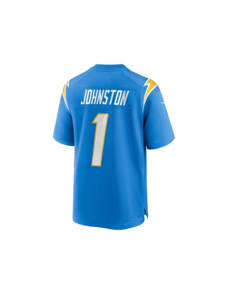Mens Los Angeles Chargers Quentin Johnston Powder Blue 2023 NFL Draft First Round Pick Game Player Jersey