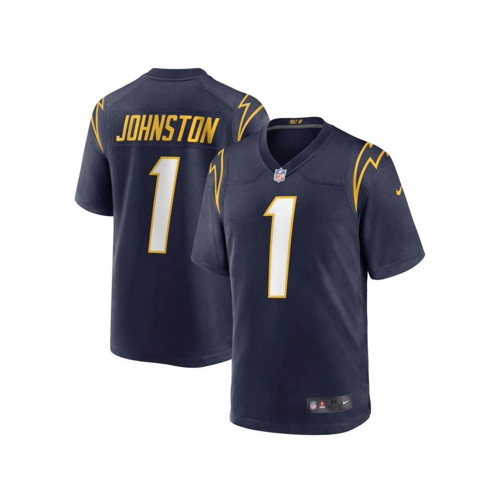 Mens Los Angeles Chargers Quentin Johnston Navy Alternate Game Jersey